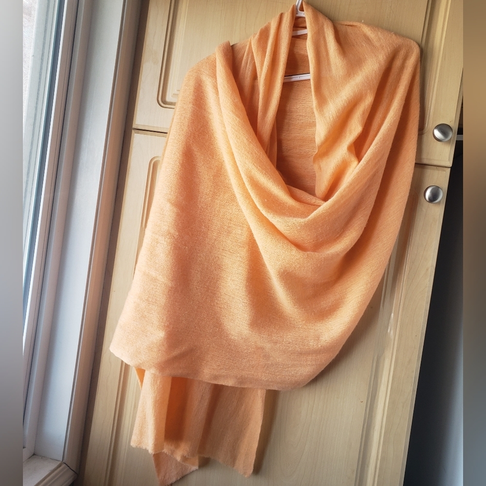 Peach Wrap Scarf - Women Accessories Scarves & Wraps